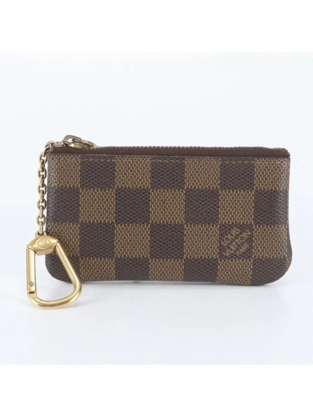 Louis Vuitton Damier Pochette Cles Leather Coin Purse